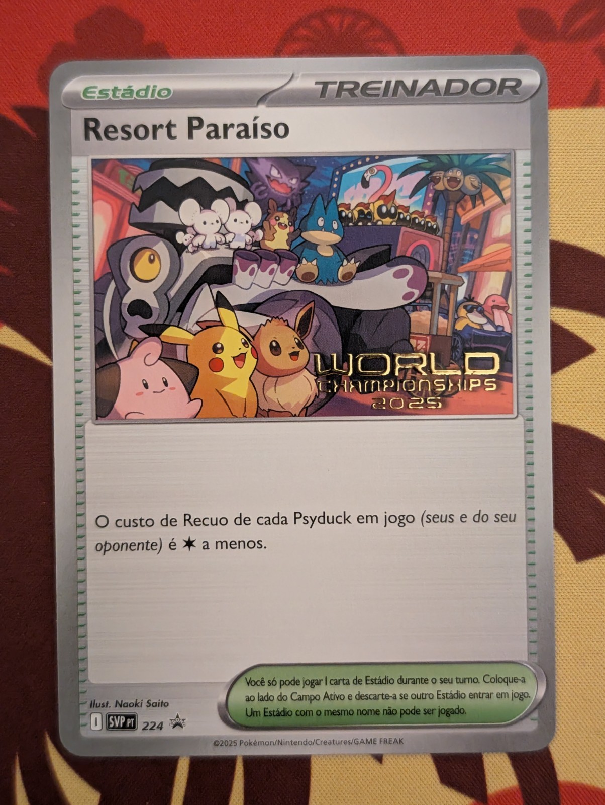 Pokémon World Championship 2025 Anaheim PORTUGUESE Paradise Resort SVP 224 Promo