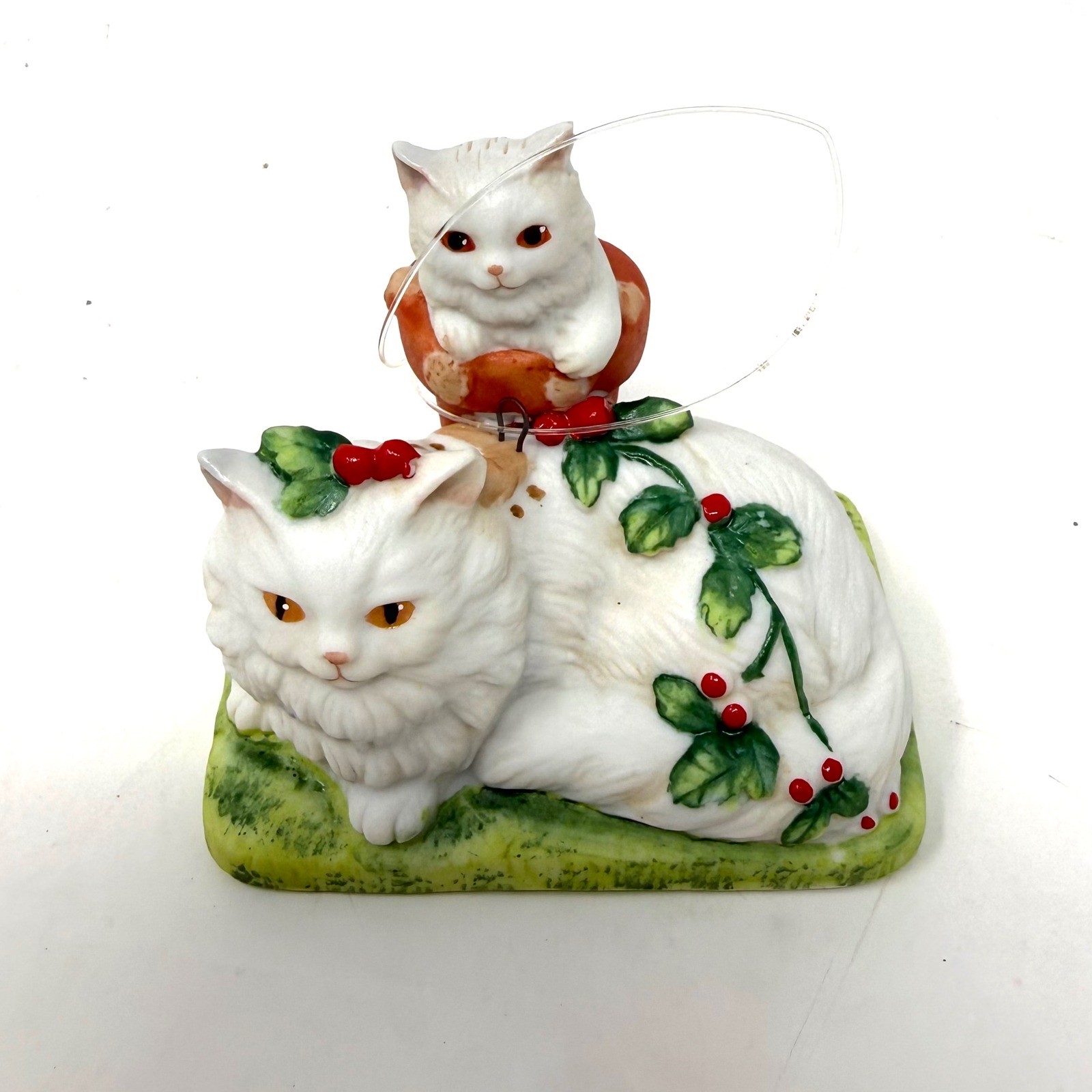 Vintage 1988 Irene Spencer Catnippers Sandy Claws Christmas Cat Ornament Roman