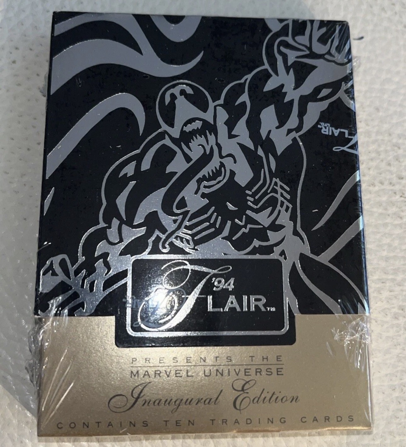 1994 Flair Marvel Inaugural Edition VENOM Cover NEW SEALED PACK 10 Fleer 1994 Flair Marvel Inaugural Edition VENOM Cover NEW SEALED PACK 10 Fleer