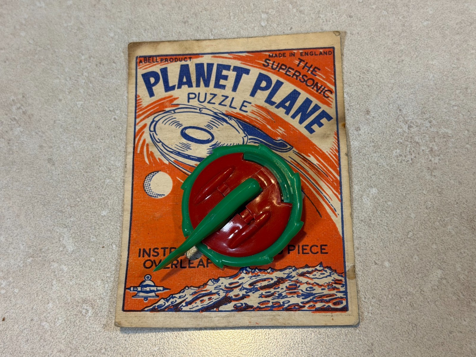 Bell Planet Plane Keychain Puzzle (Very Rare) - Made in England 1950\'s Bell Planet Plane Keychain Puzzle (Very Rare) - Made in England 1950\'s