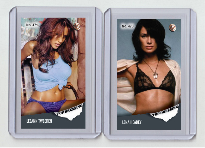 Lena Headey rare MH Top Dressing #'d x/3 Tobacco card no. 473