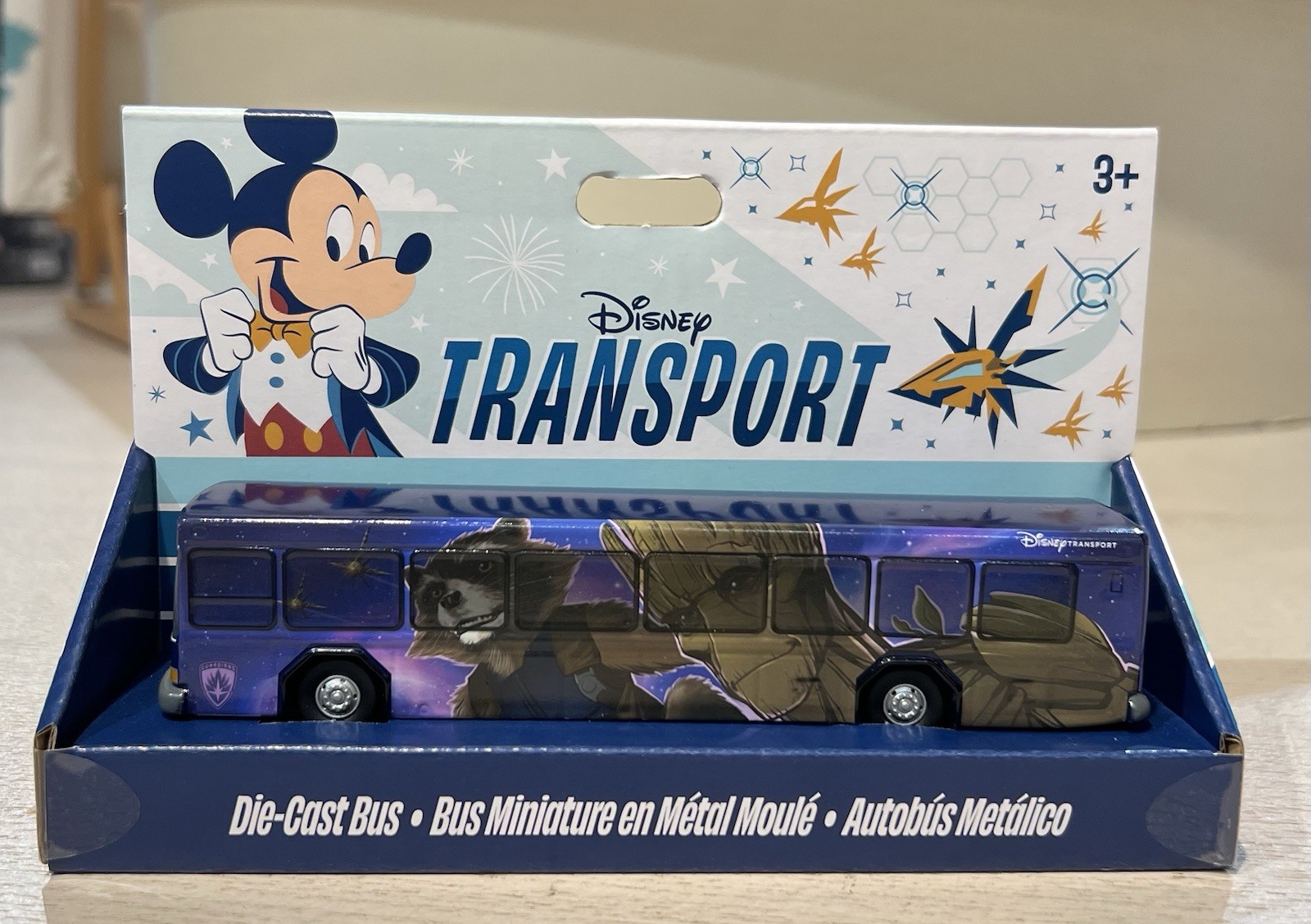 Disney Parks Guardians Of The Galaxy Die Cast Transport Bus Rocket Groot NEW