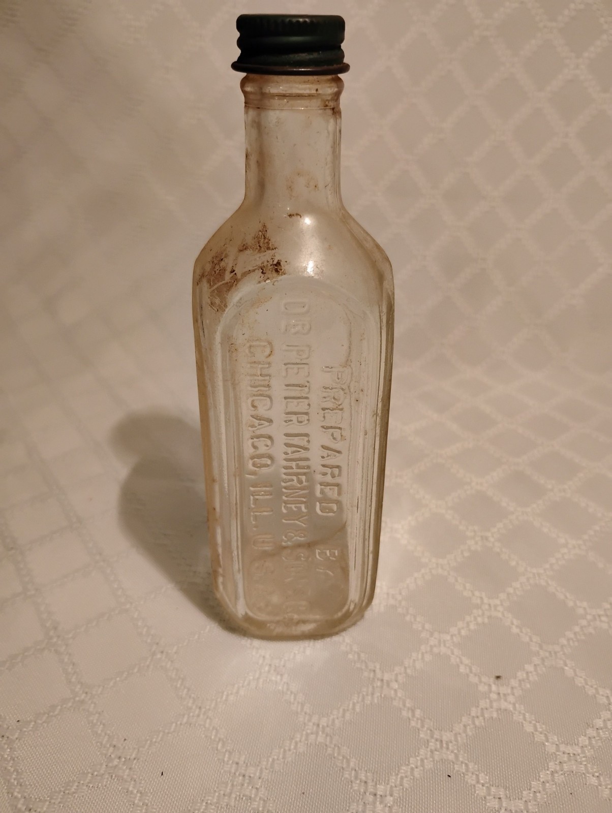 Vintage Dr. Peter Fahrney & Sons Medicine Bottle - Chicago