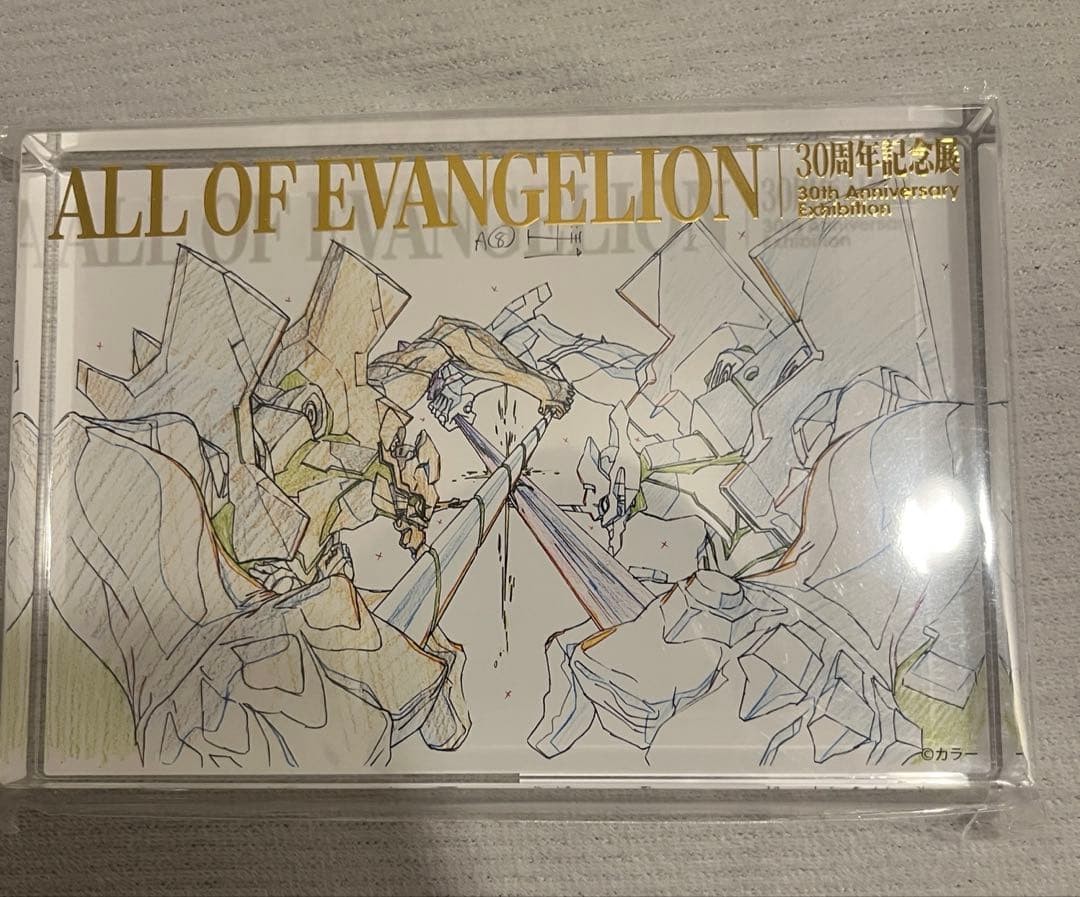 All of Evangelion 30th Anniversary Unit-01 vs Unit-13 Foil Stamped Acrylic Block