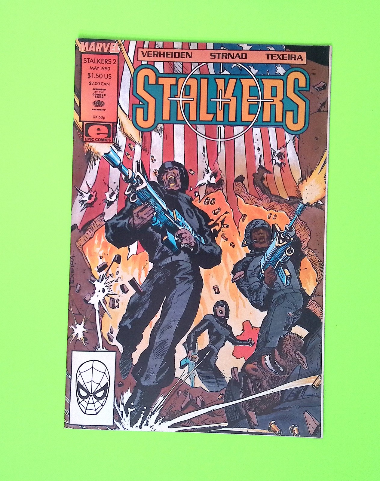 Stalkers #2 1990 Epic Comics High Grade Comic Book Q129-35