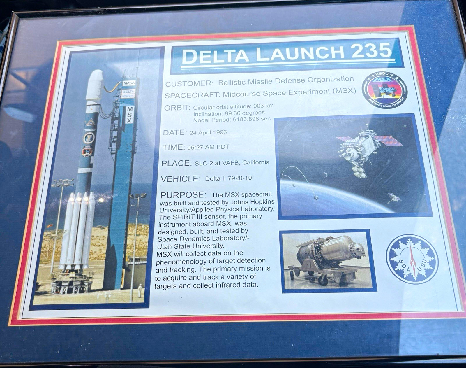 Vintage Delta Launch 235 Framed Poster, Black Frame Hanging Vintage Delta Launch 235 Framed Poster, Black Frame Hanging