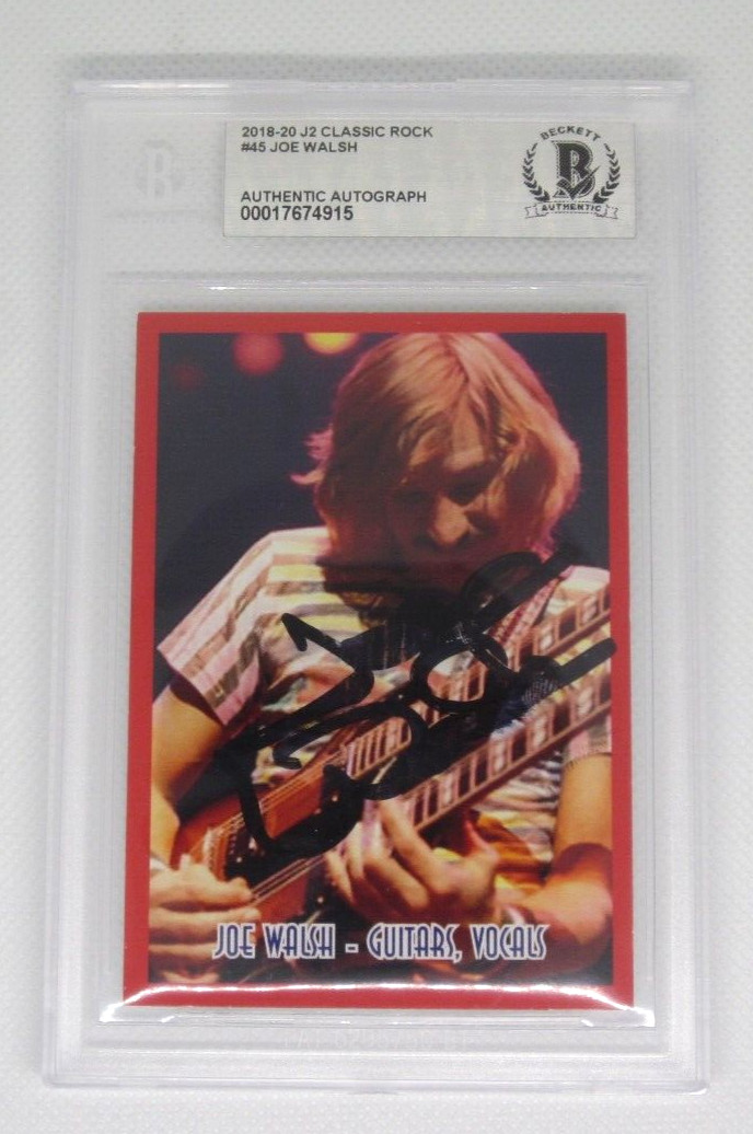 Joe Walsh guitarist vocals The Eagles James Gang signed autographed BAS Beckett