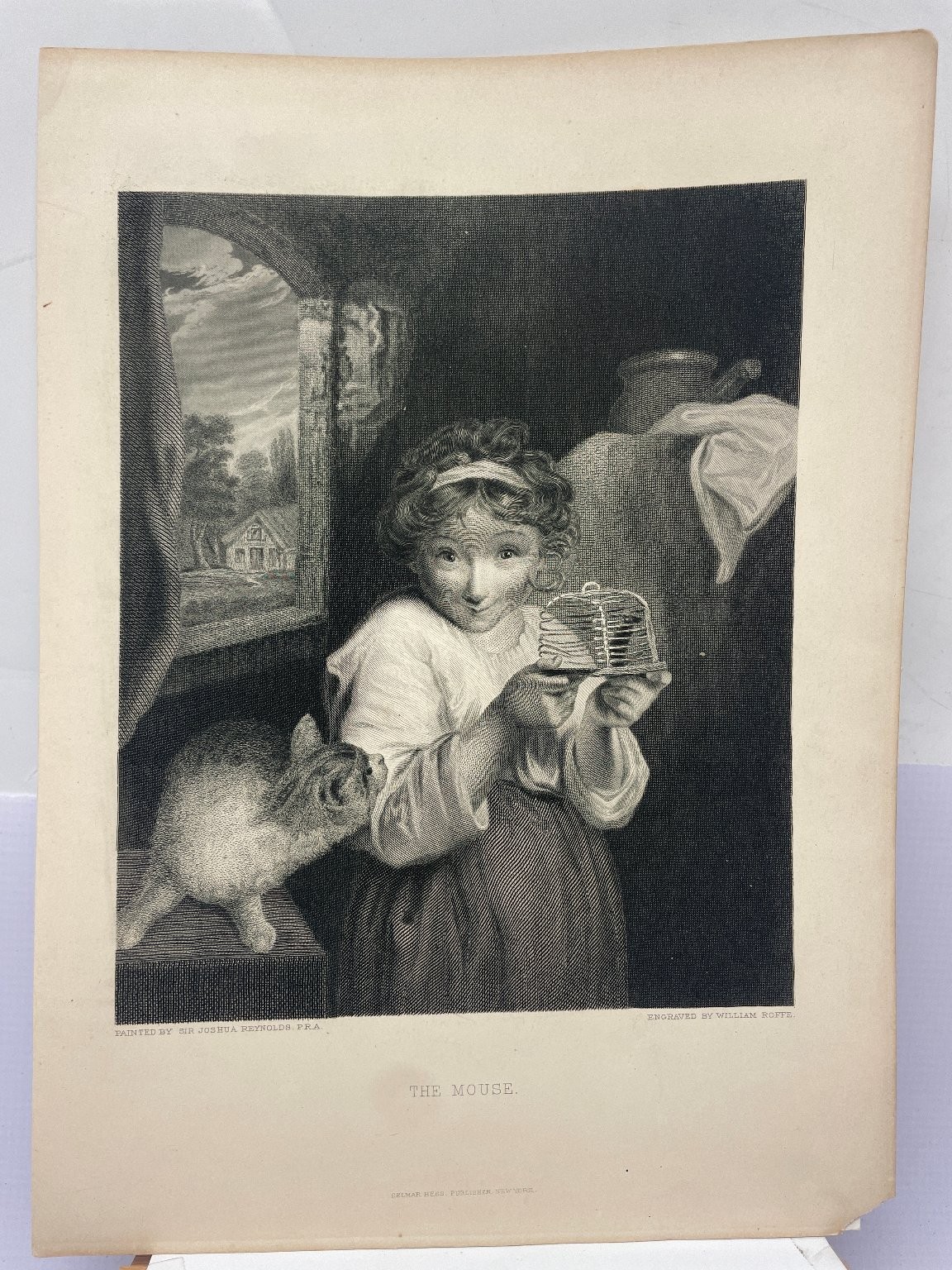 THE MOUSE William Butte Engraving Print 1888 Gebbie Co. Antique Art THE MOUSE William Butte Engraving Print 1888 Gebbie Co. Antique Art