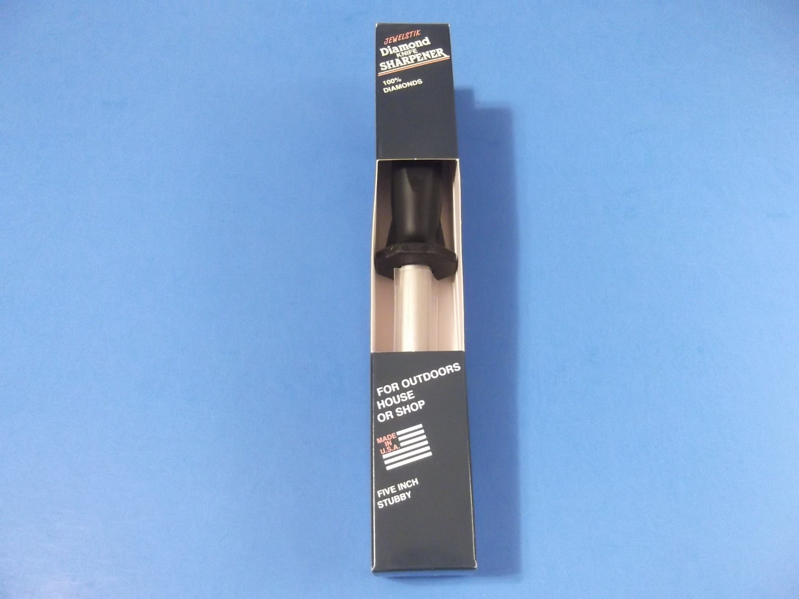 HEWLETT JEWELSTIK HMS123 Diamond Coarse Medium Fine Three Step Sharpener Rod USA