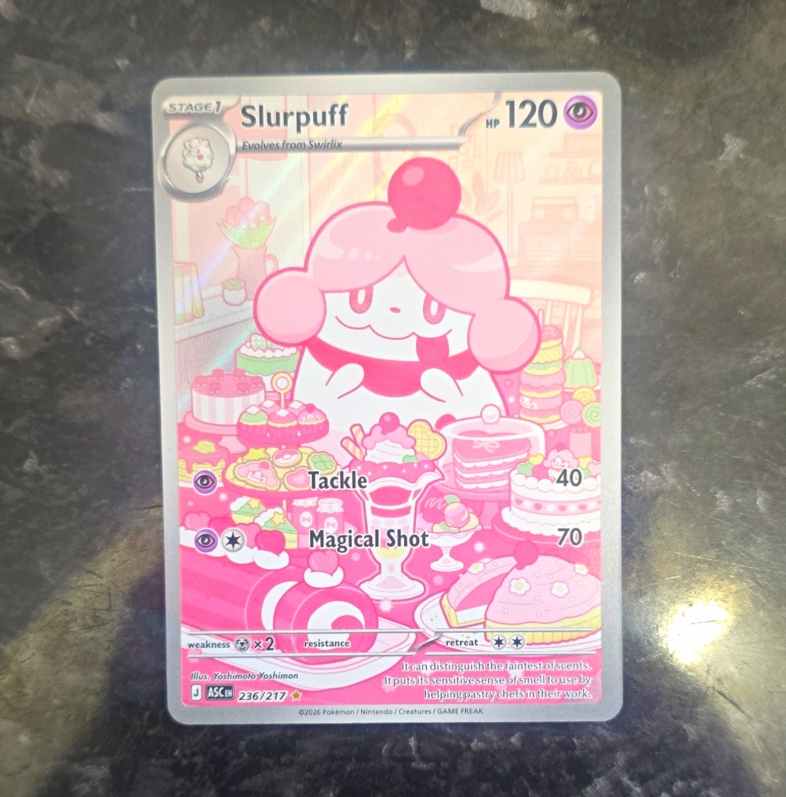 Nintendo Pokémon TCG Slurpuff 236/217 Ascended Heroes Holo IR 120HP EN