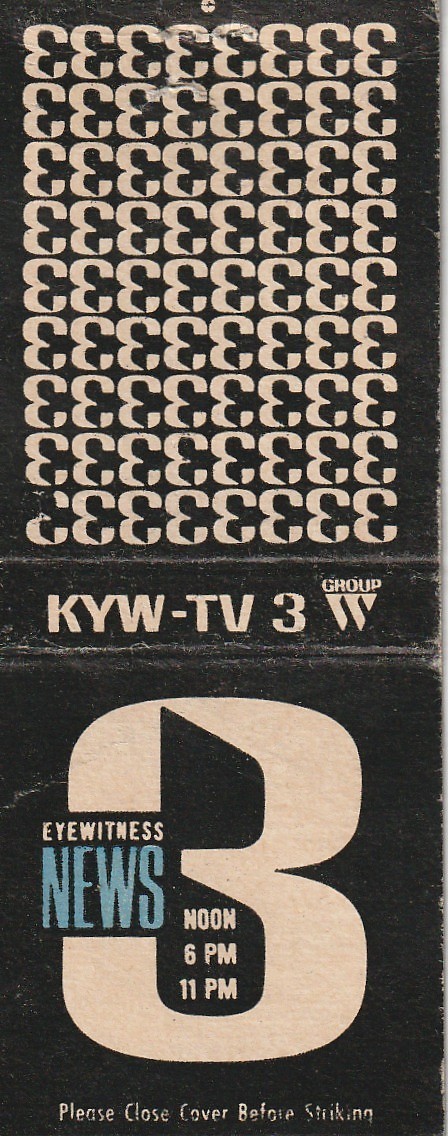 BOBTAIL MATCHBOOK COVER - KYW-TV 3 - A.M. RADIO 1060 - PHILADELPHIA PENNSYLVANIA