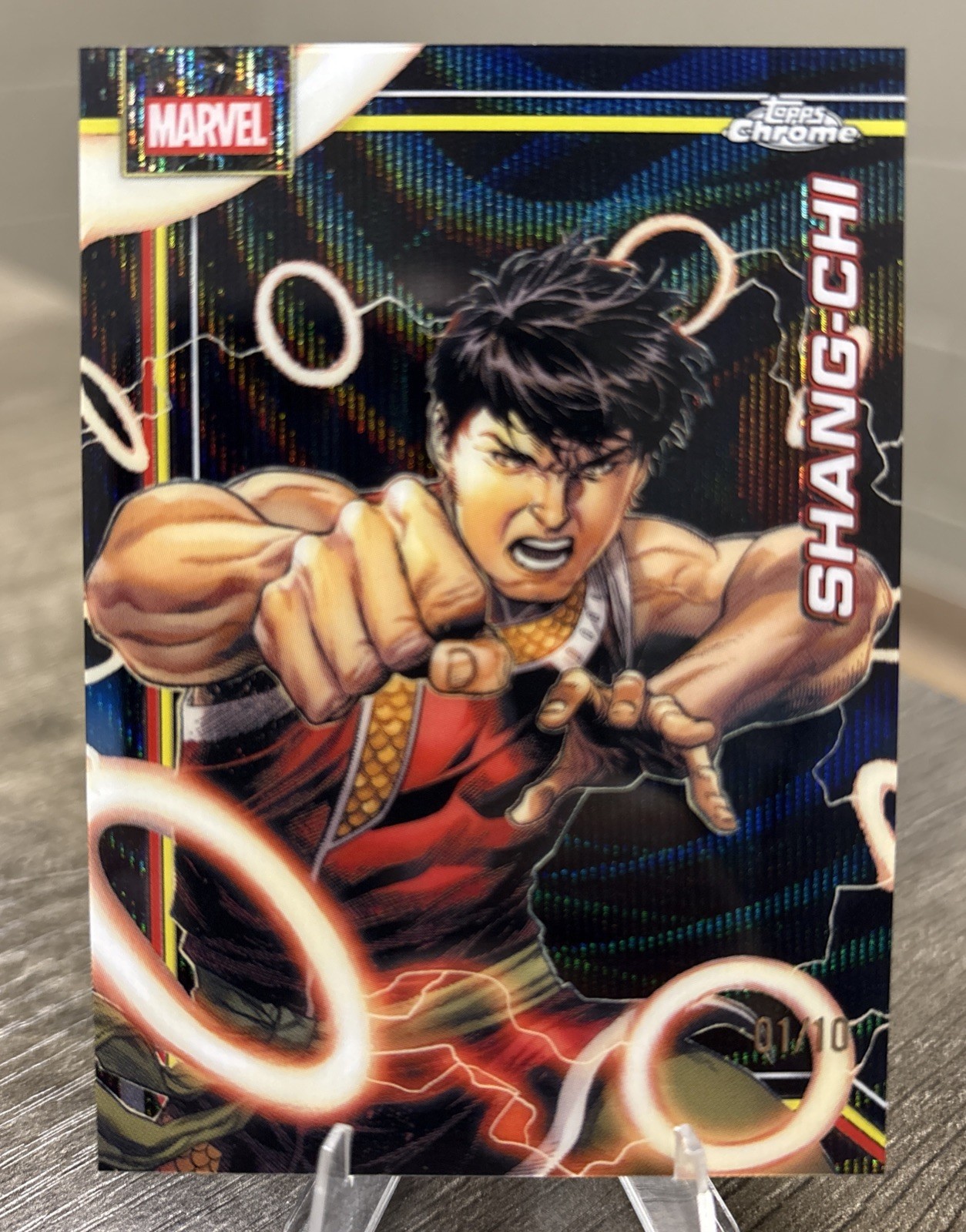 2026 Topps Marvel Chrome Shang-chi 1/10 Black Refractor 1st on print 🔥 2026 Topps Marvel Chrome Shang-chi 1/10 Black Refractor 1st on print 🔥