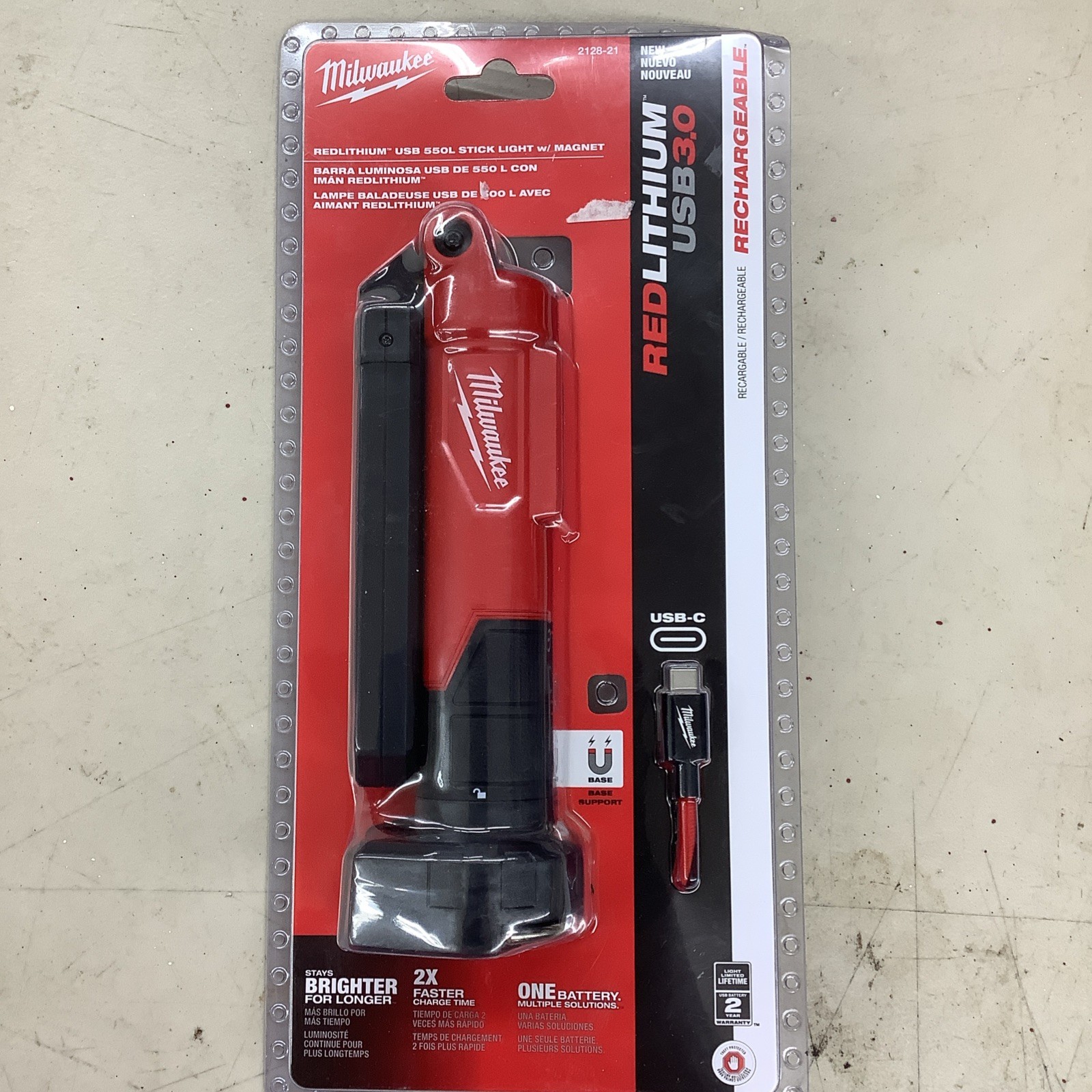 Milwaukee 2128-21 Stick Light - Red 11920