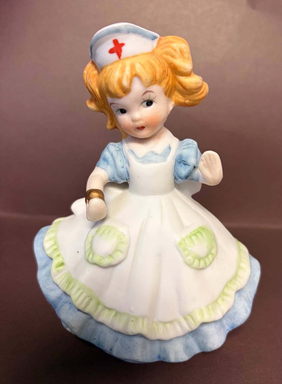 Vintage 1979 Enesco Nurse Porcelain Figurine