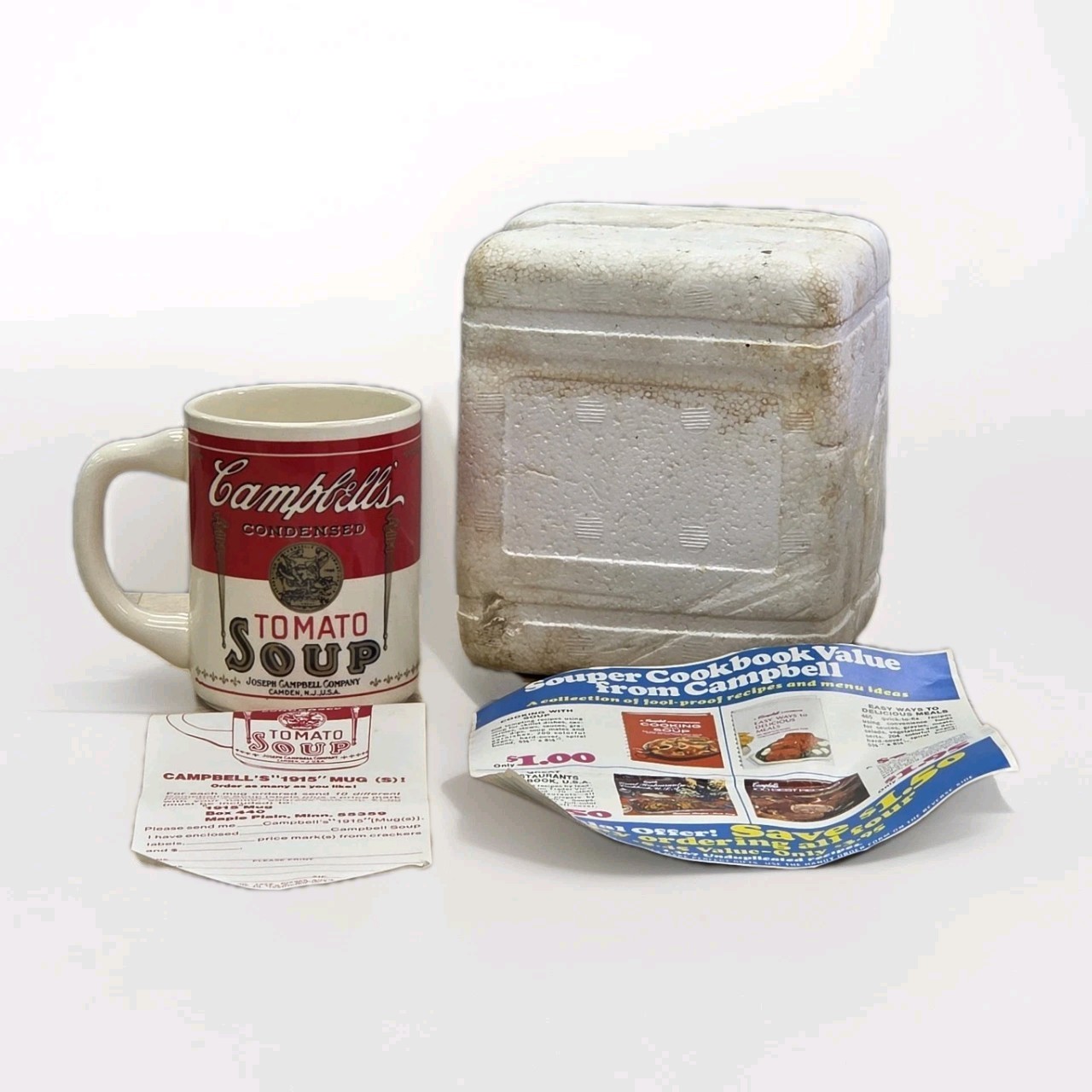 CAMPBELL'S Tomato Soup 8 Oz CERAMIC Coffee Mug USA SET OF 4 VTG CAMPBELL'S Tomato Soup 8 Oz CERAMIC Coffee Mug USA SET OF 4 VTG