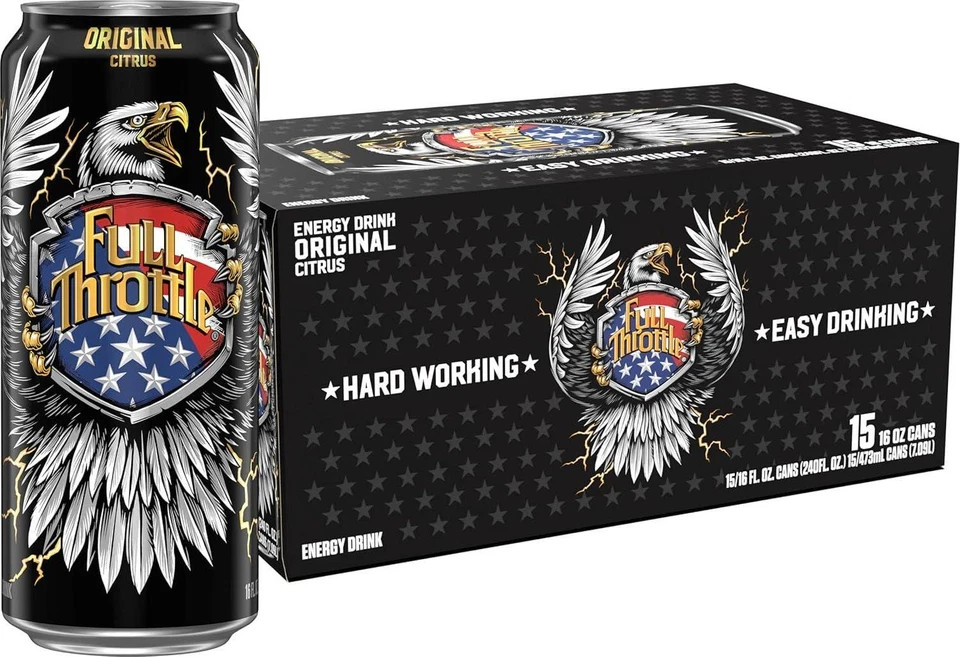 Full Throttle Citrus: Hard-Working Energy Drink. 16 Fl oz (Pack of 15) Full Throttle Citrus: Hard-Working Energy Drink. 16 Fl oz (Pack of 15)