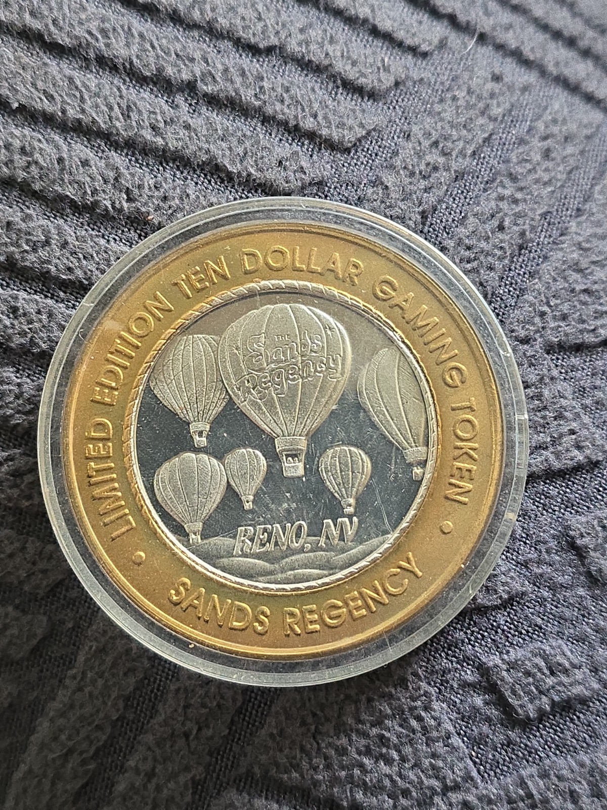 Limited Edition Ten Dollar Gaming Token .999 Silver Sands Regency Reno 1999