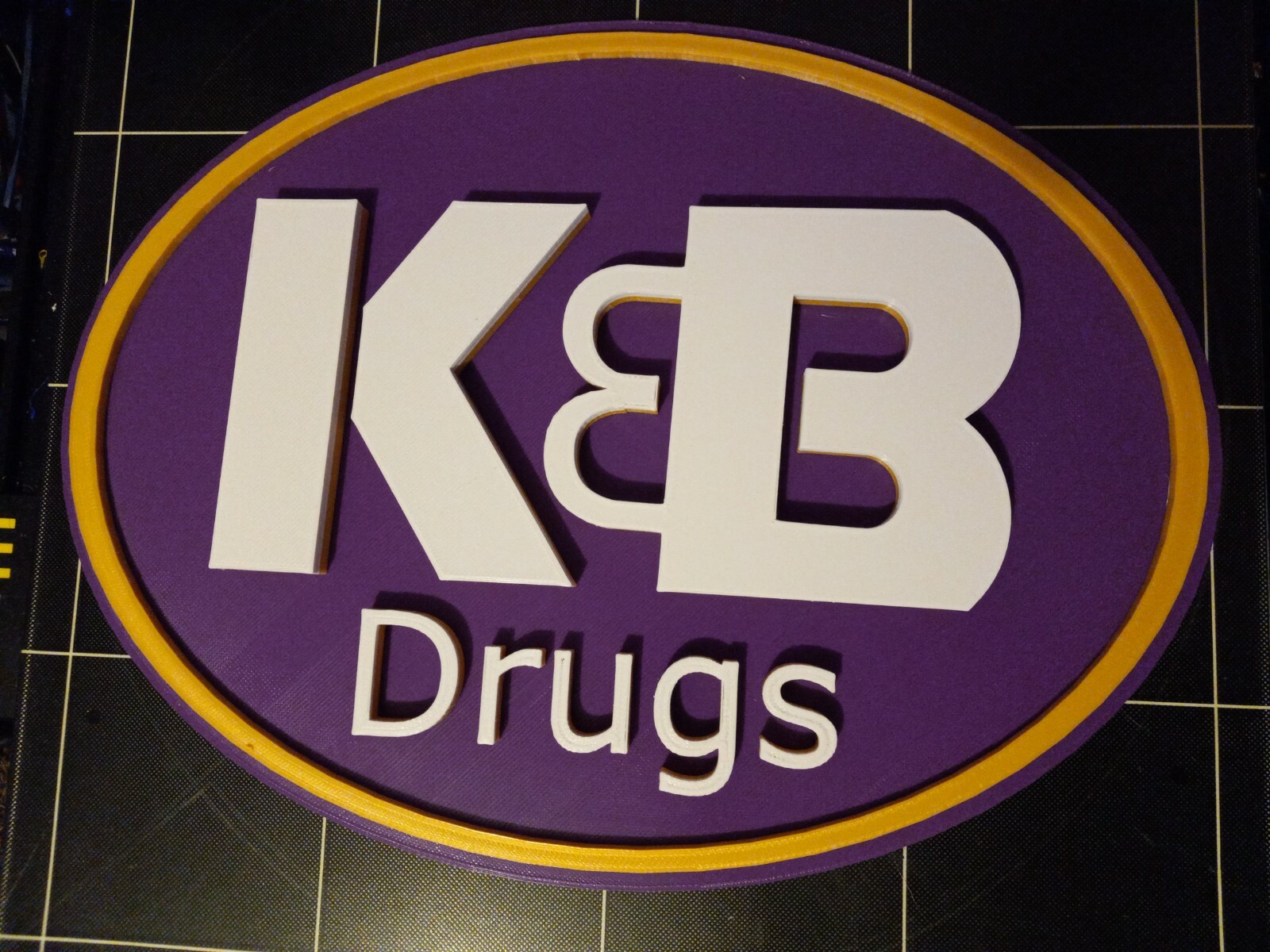 Vintage K&B Drugs Logo Sign,3D printed. 12\