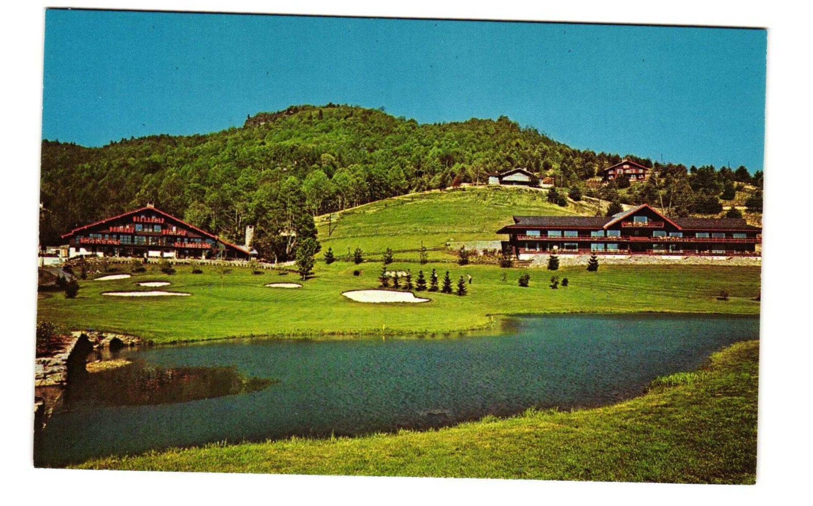 Hound Ears Lodge and Club Blowing Rock NC Vintage postcard Unposted