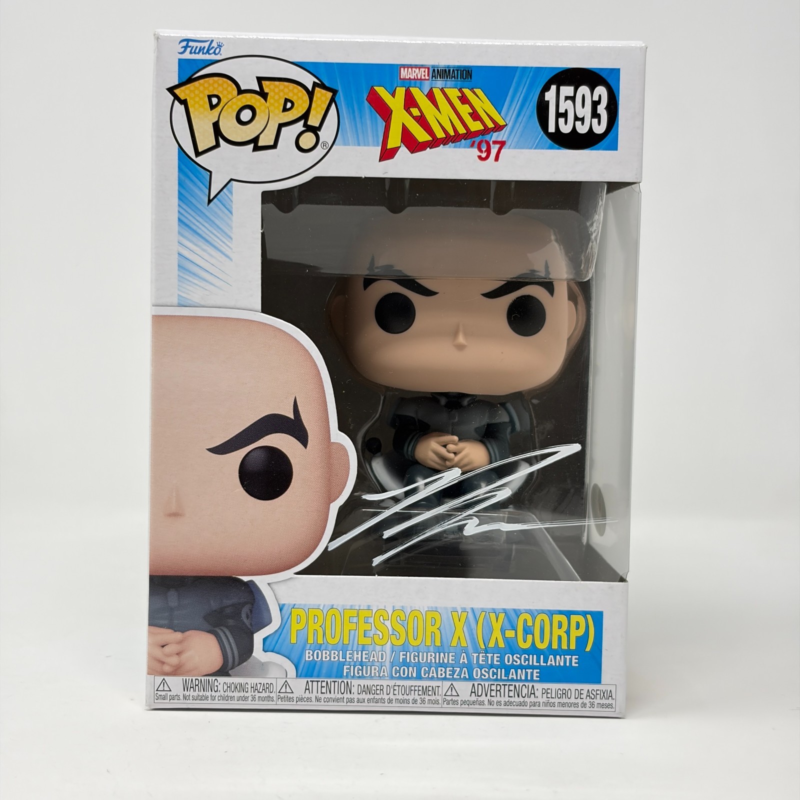 Ross Marquand X-Men \'97 Professor X #1593 Signed Funko Pop JSA Cert Auto