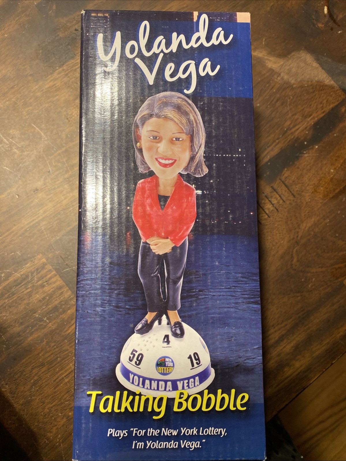 Yolanda Vega Talking Bobble Head Doll New In Box
