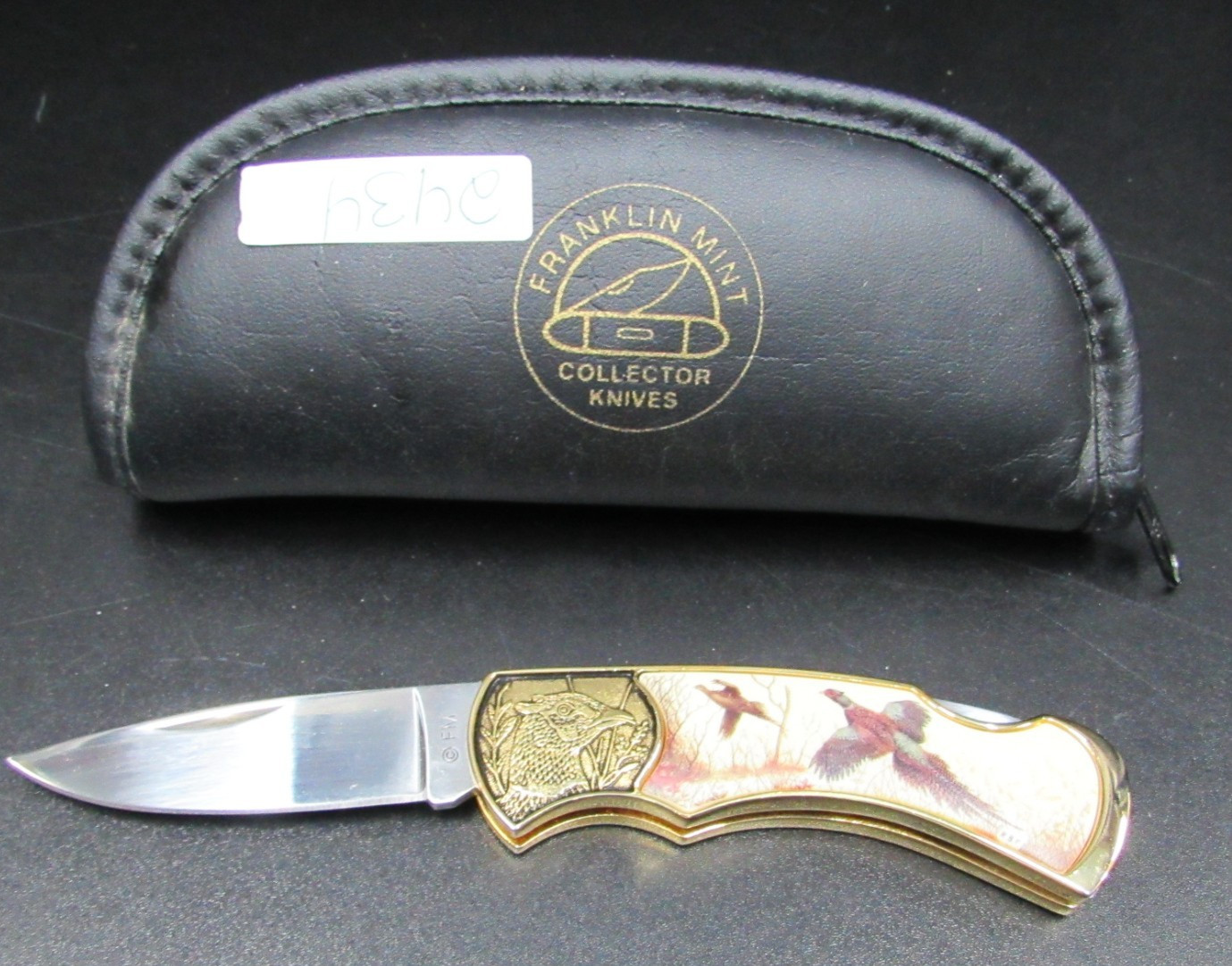 Franklin Mint Collector Pocket Knife Ring Necked Pheasant