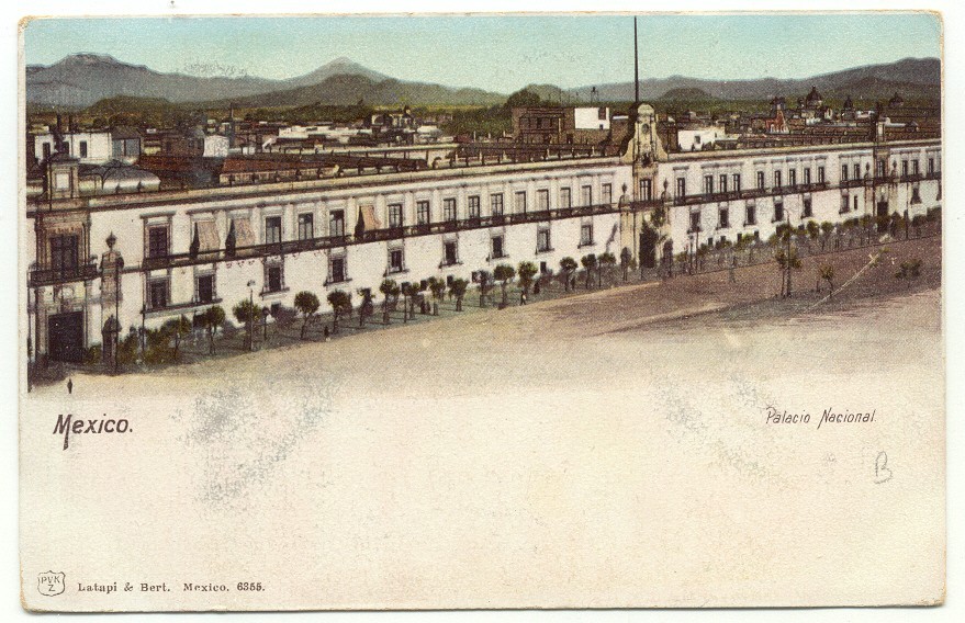 Mexico City Palacio Nacional National Palace Old Postcard Mexico City Palacio Nacional National Palace Old Postcard