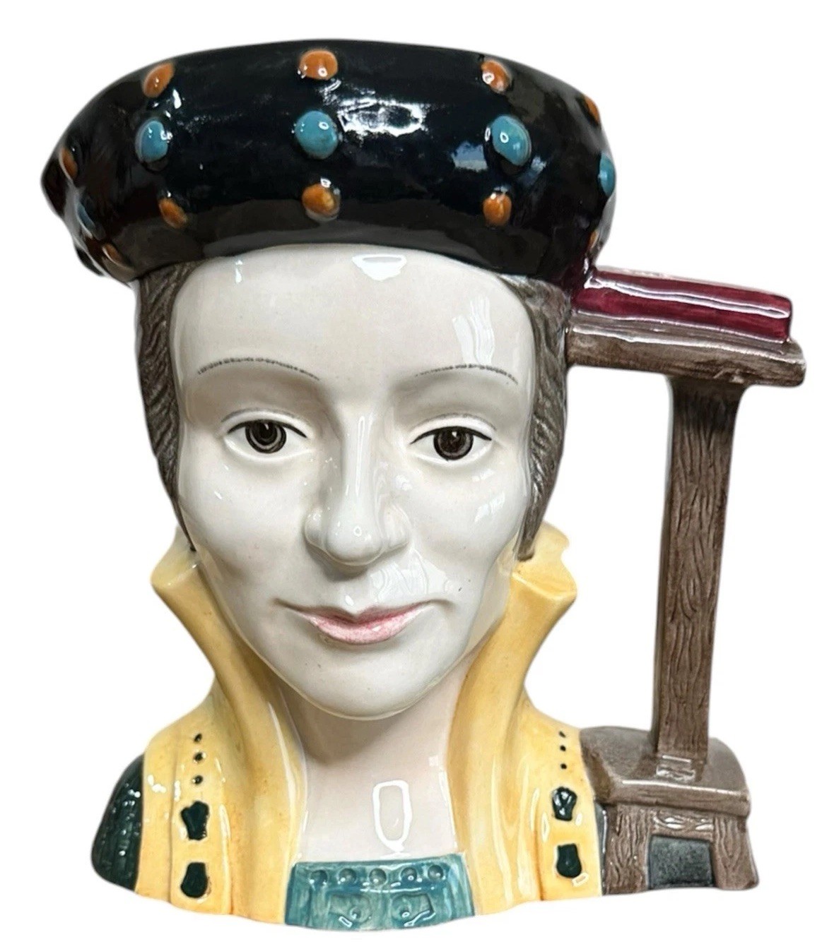 Royal Doulton Catherine Parr Large Character Jug D6664 Vintage 1980 1st Edition
