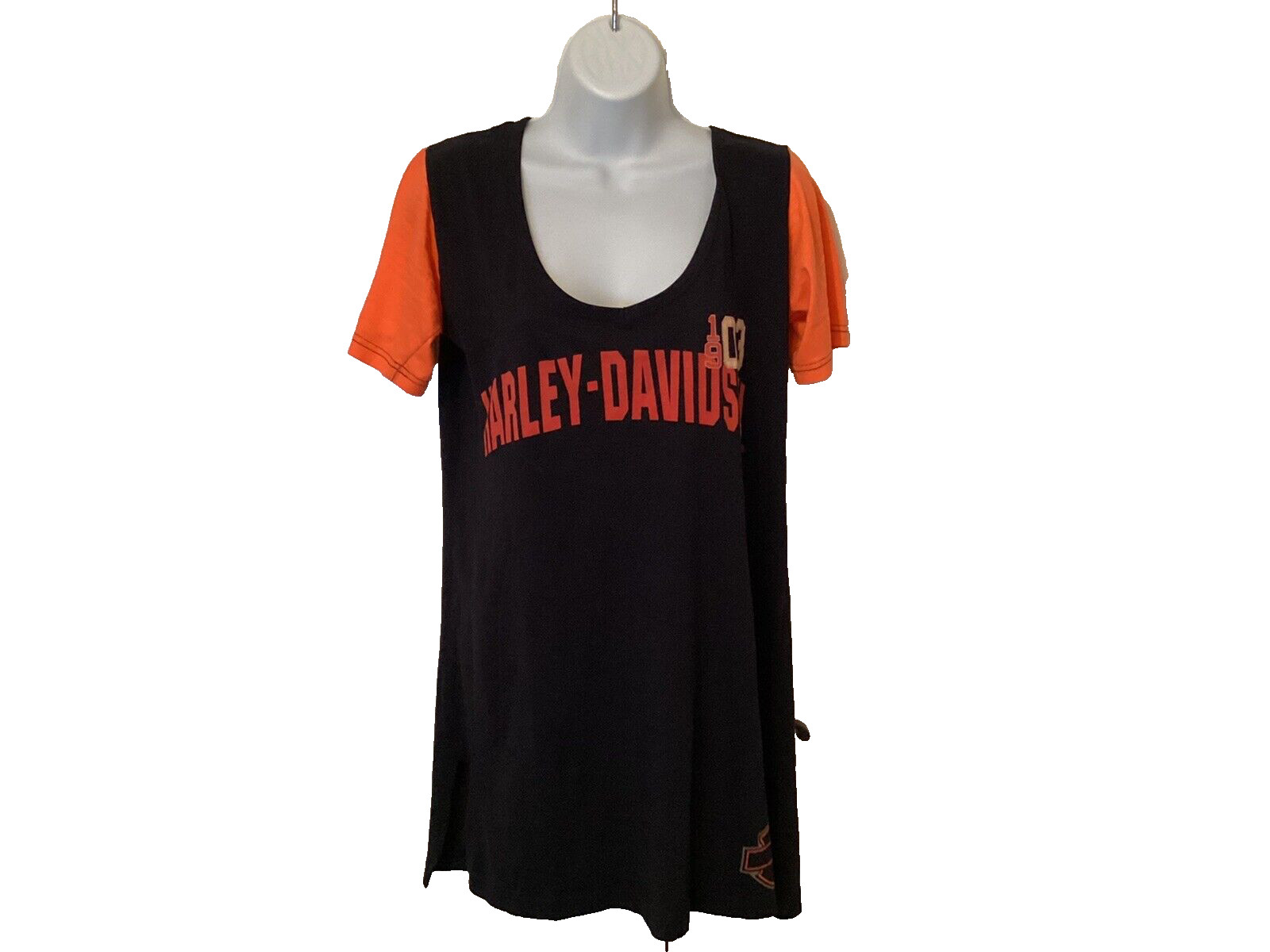 Harley-Davidson Ralph Marlin Ladies Short Sleeve Scoop Neck Top Size M 1903