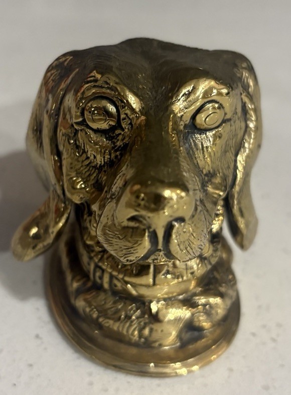 VTG English Setter Dog Inkwell, Bronze, Italy Stamped Character Bronze, Hinged VTG English Setter Dog Inkwell, Bronze, Italy Stamped Character Bronze, Hinged
