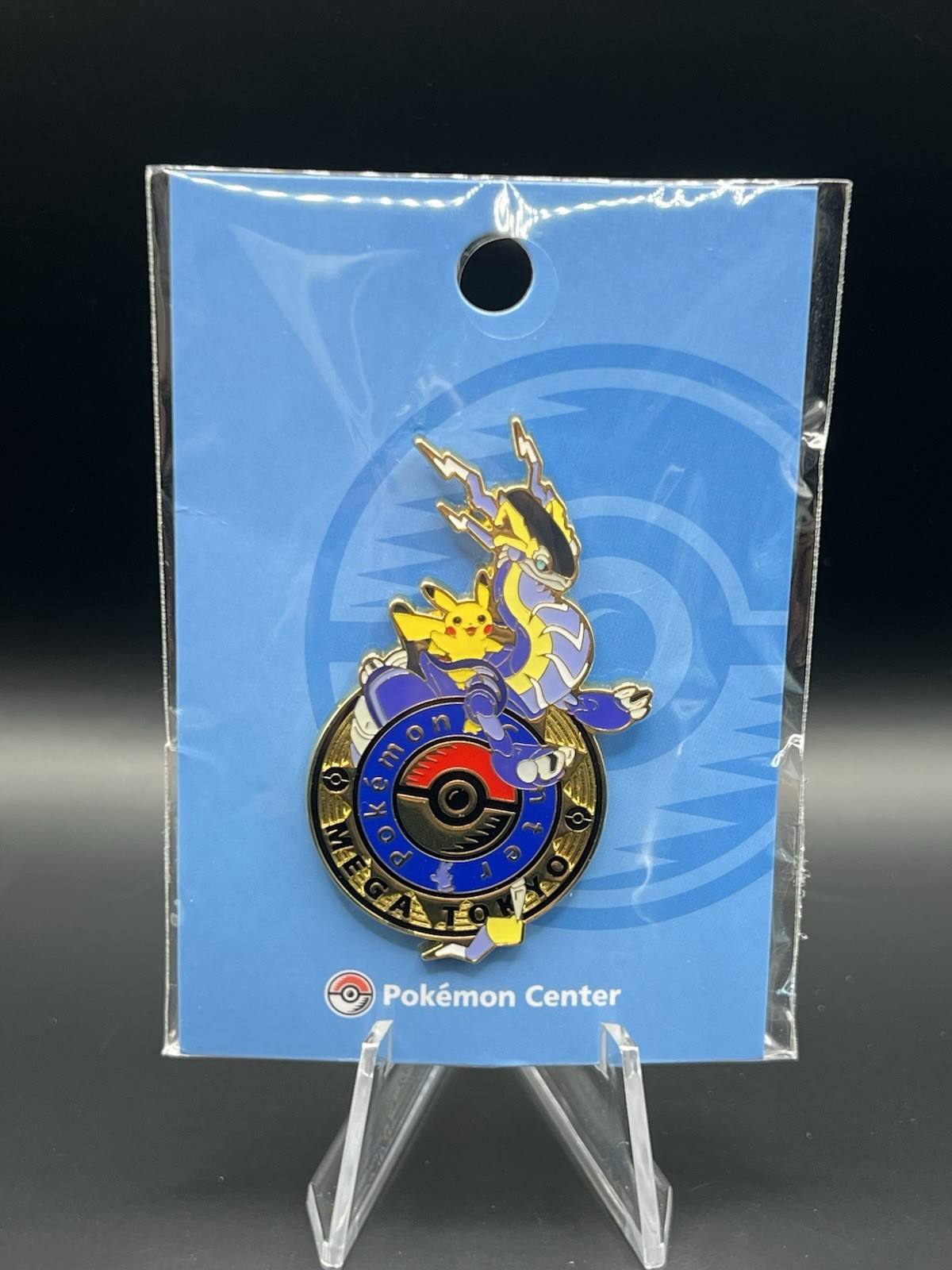 Limited Edition Miraidon Logo Pins Pokemon Center Mega Tokyo Ikebukuro JAPAN