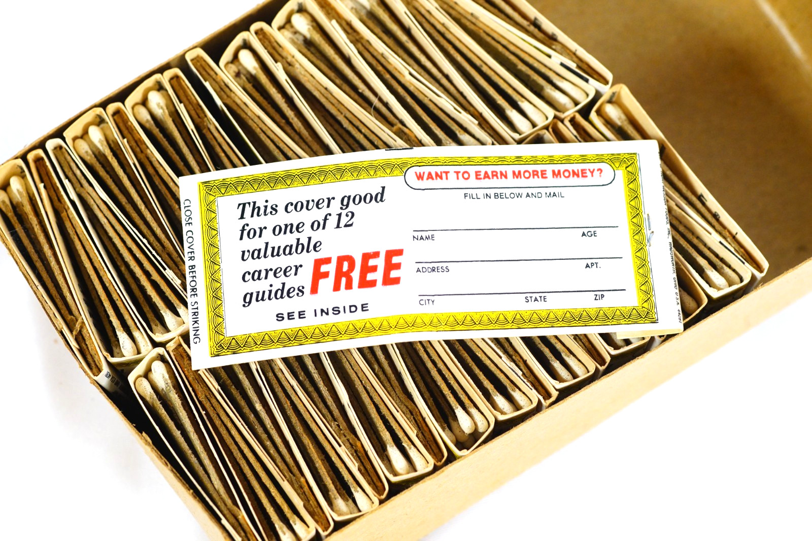 34 La Salle Free Career Guide Advertising Matchbooks Lot Front Strike Unused