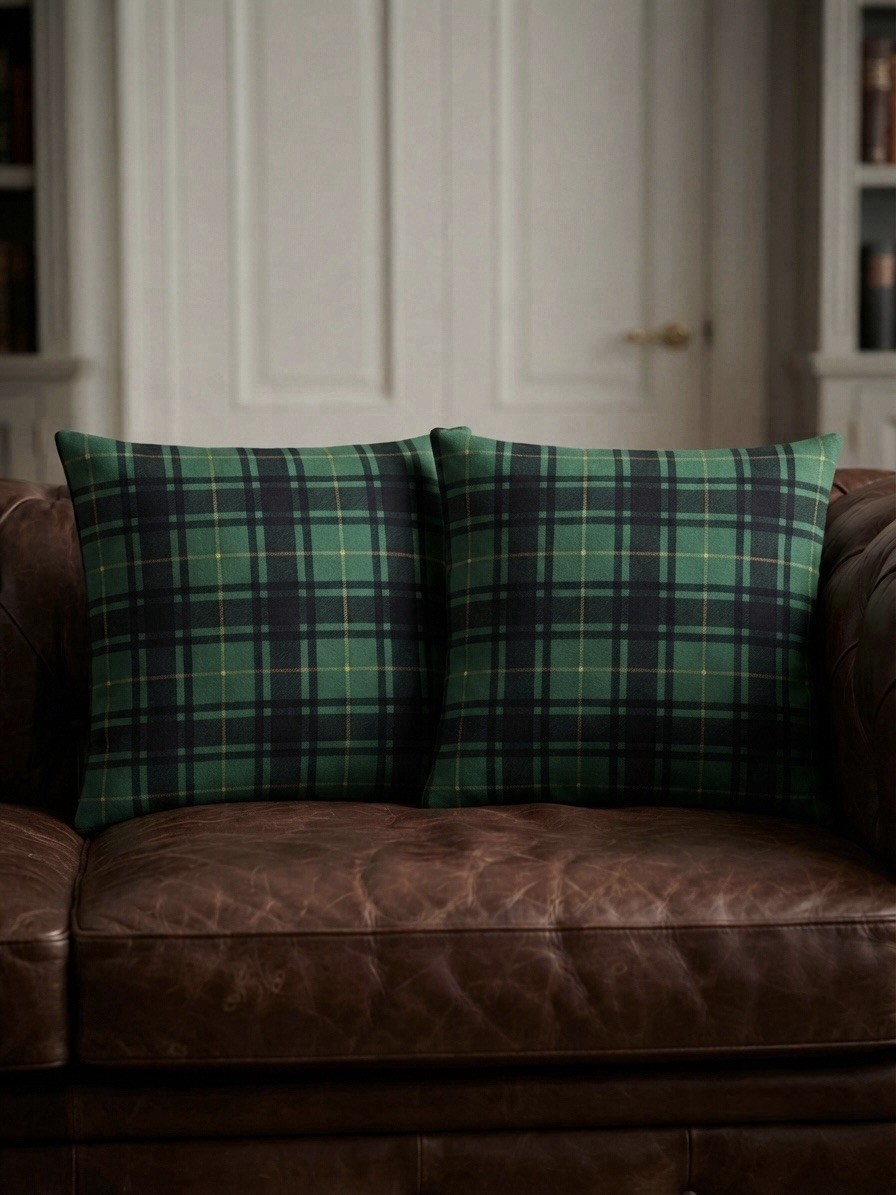 Rare: John MacArthur 50th Ministry Anniversary Tartan Pillow (14” x 14”)