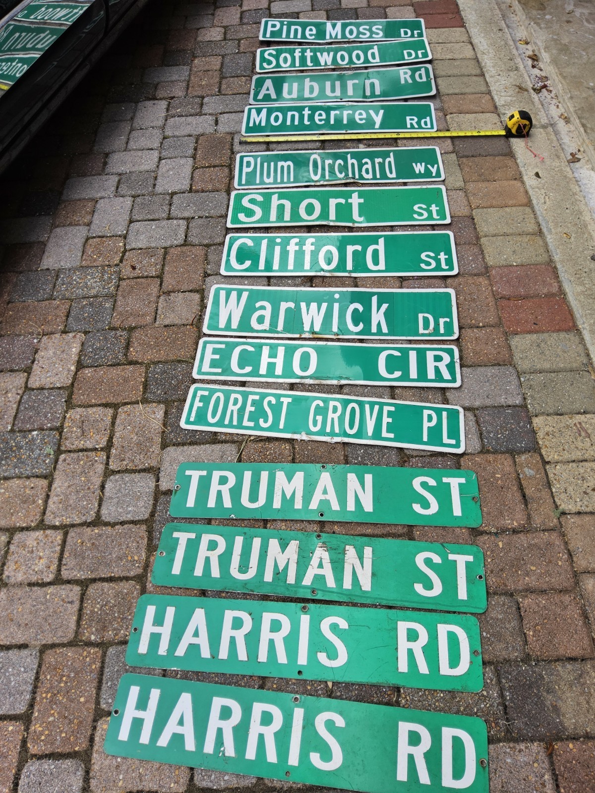 4& Street name 30 inch signs signs pICK ONE. Approximately 30 inch in length
