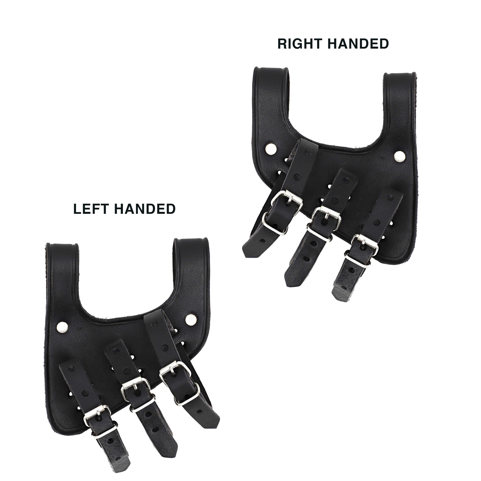 Medieval Functional Ace Dueler 3-Strap Genuine Leather Sword Frog Adjustable L/R Medieval Functional Ace Dueler 3-Strap Genuine Leather Sword Frog Adjustable L/R