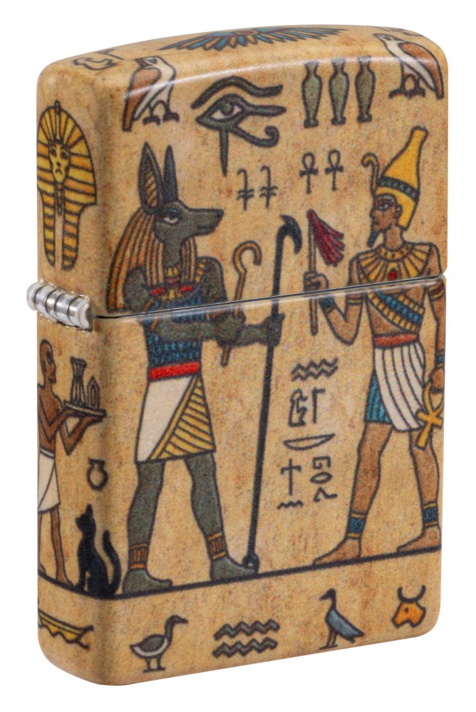 Zippo Ancient Glyphs Design White 540 Matte Windproof Pocket Lighter, 49352-1... Zippo Ancient Glyphs Design White 540 Matte Windproof Pocket Lighter, 49352-1...