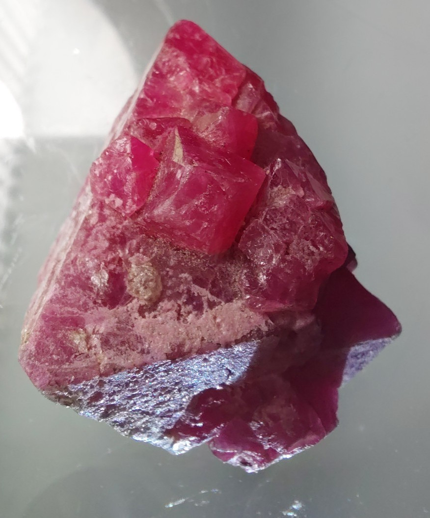 Large Red Spinel Crystal Cluster Specimen 35.5g