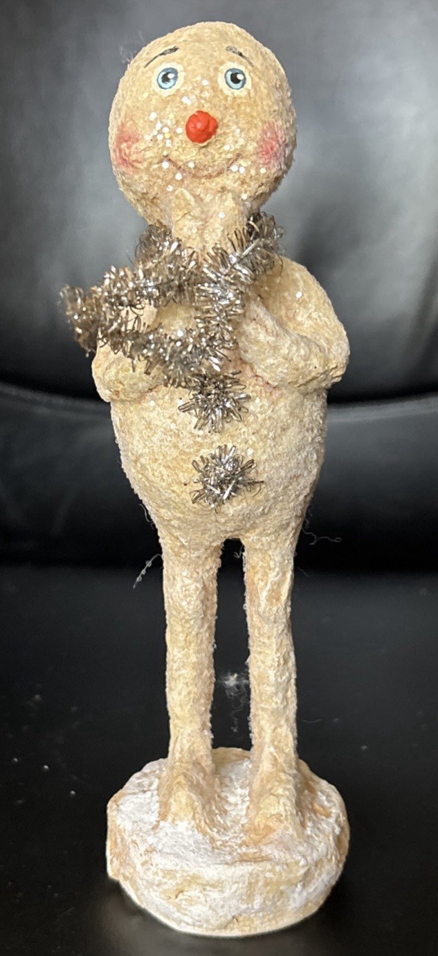 Vintage Monnie Wilson Snowman Figurine With Legs