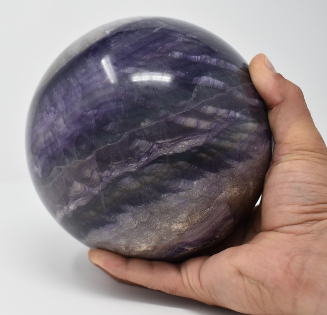 Large Purple Fluorite Sphere Large Purple Fluorite Sphere