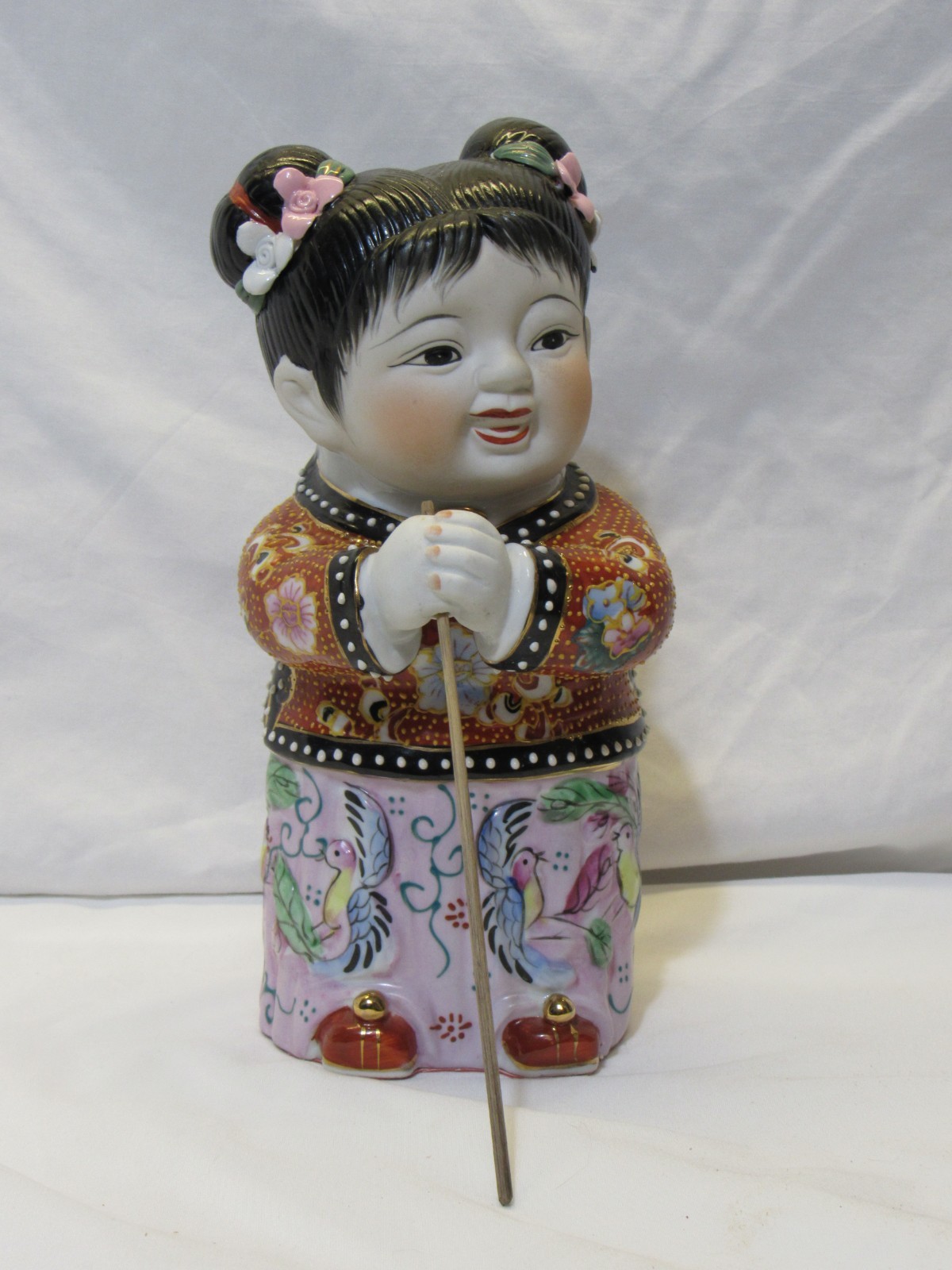 Vintage Jade Girl Chinese Porcelain Doll