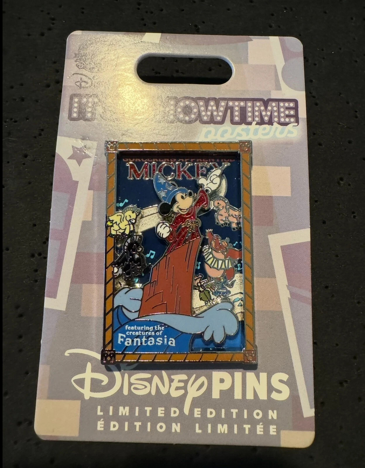 Sorcerer’s Apprentice Mickey Fantasia It’s Showtime Poster Series Pin LE3000