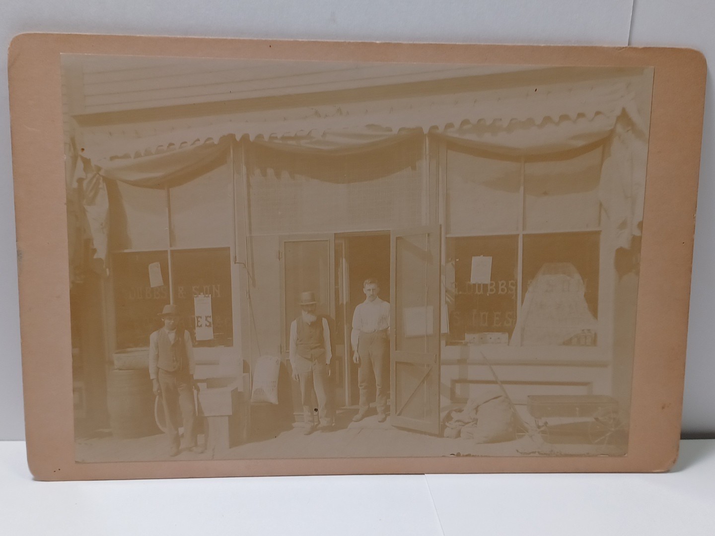 1800\'s Cabinet Card S. Dubbs & Sons Street View Grocery Store St Paul Mn RRP 264