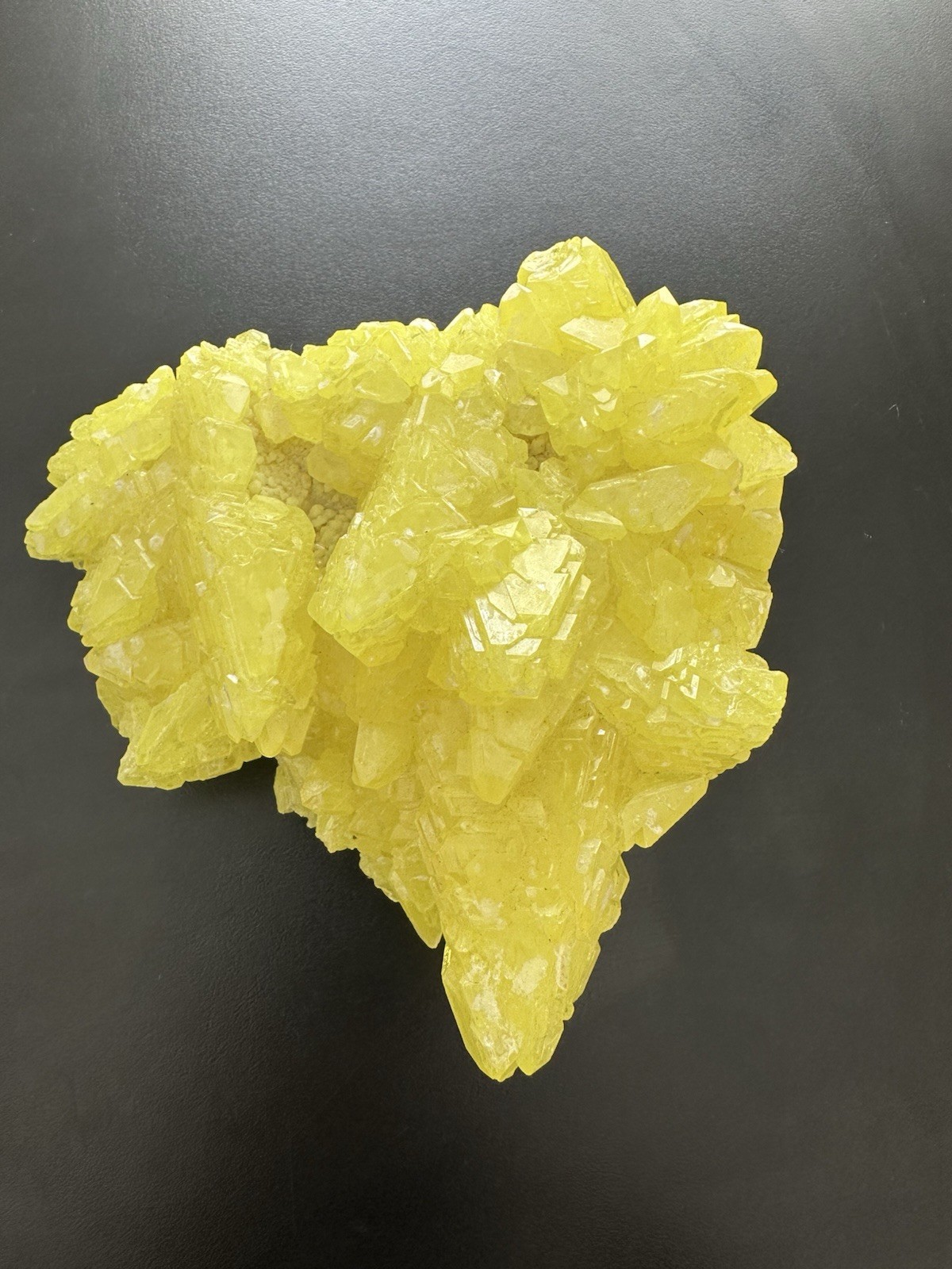 Large Native Sulfur Crystal Cluster Sicily Italy 1.93 lb Mineral Specimen