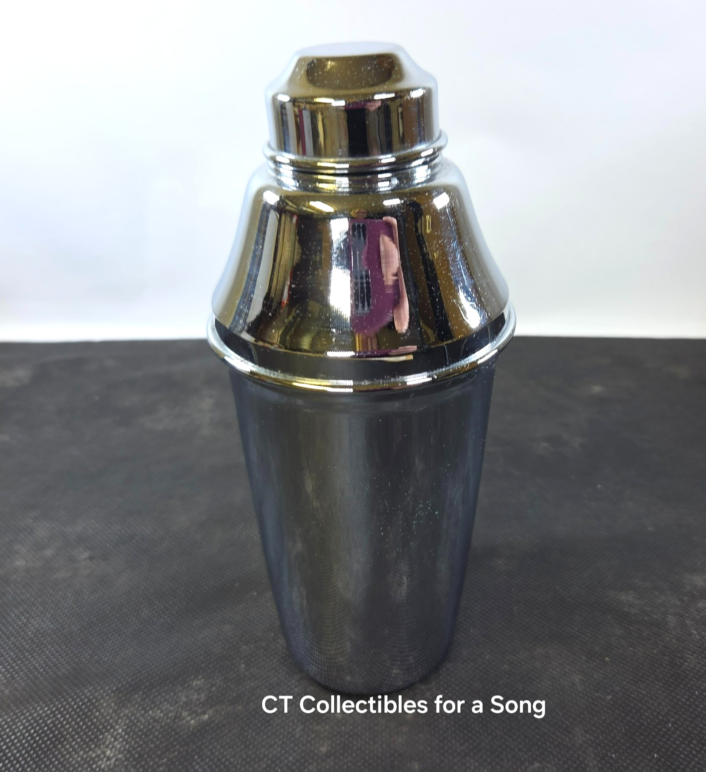 VTG Italian ALFRA Chrome Cocktail Shaker Stainless Steel 8 1/2\