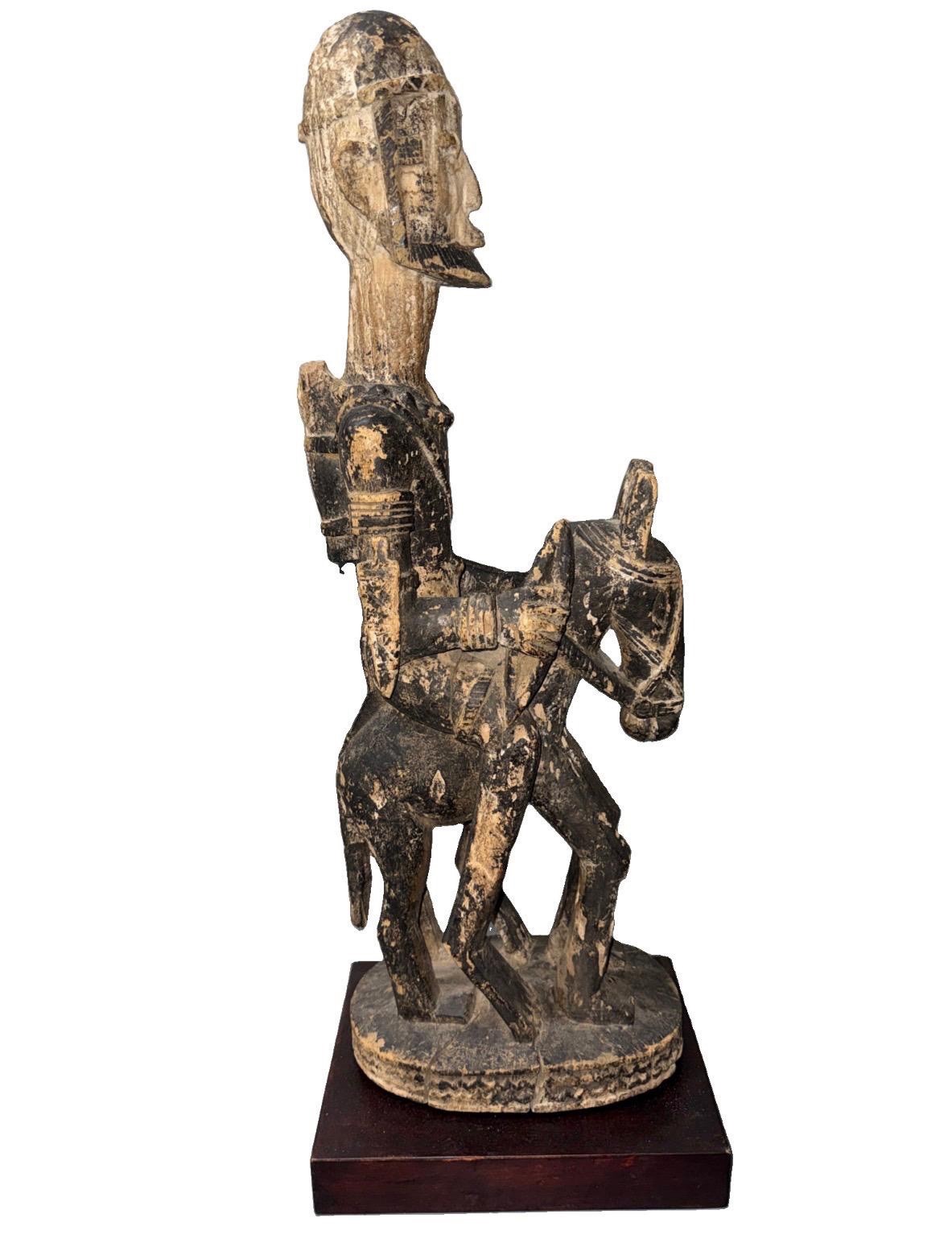 Vintage Dogon Horse and Rider Figure 