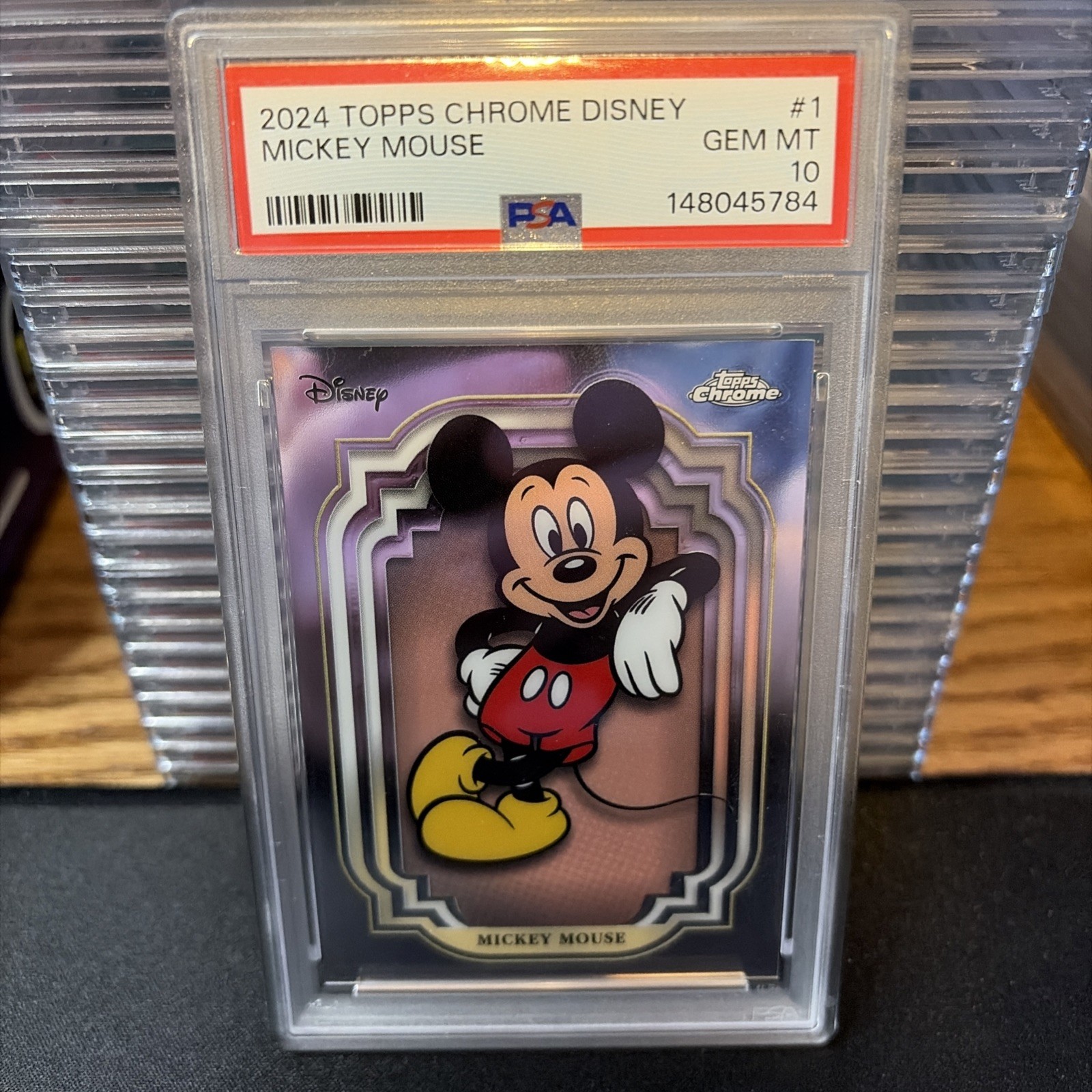 2024 Topps Chrome Disney #1 Mickey Mouse PSA 10 🔥 📈