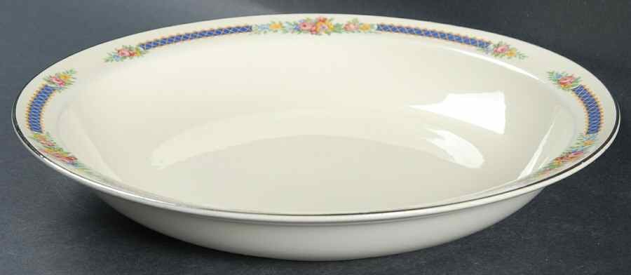 Hall Blue Bouquet  Rimmed Soup Bowl 226322