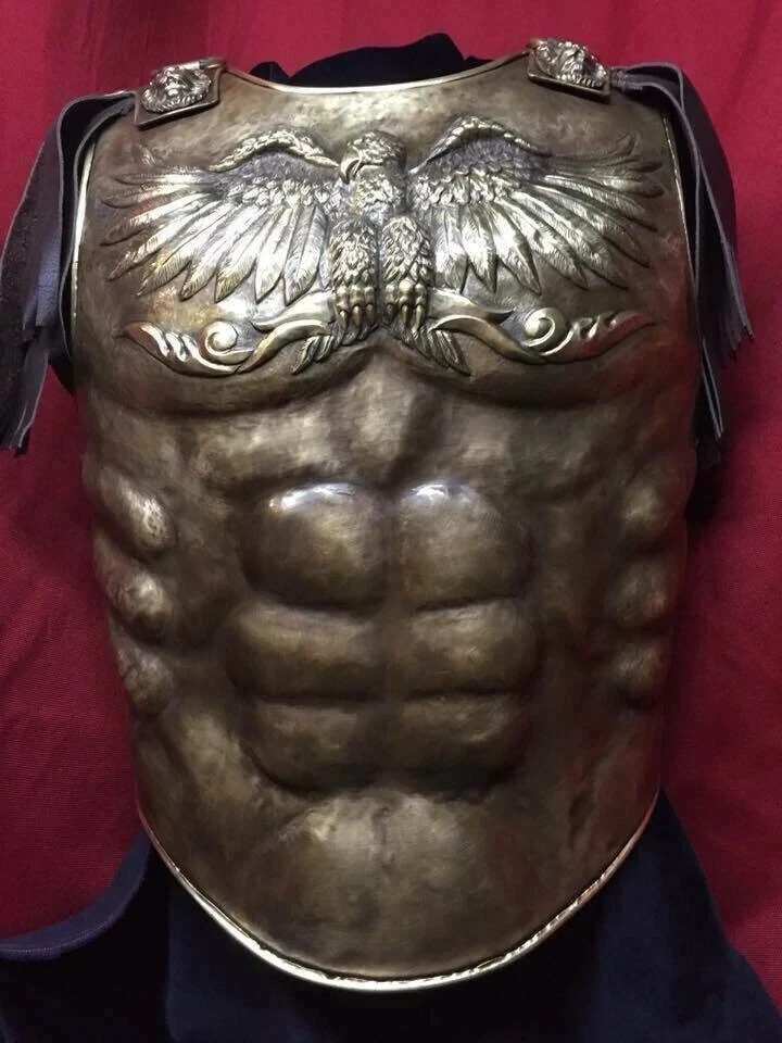 18 Guage Brass Medieval Eagle Armor Roman Cuirass Reenactment Breastplate Battle