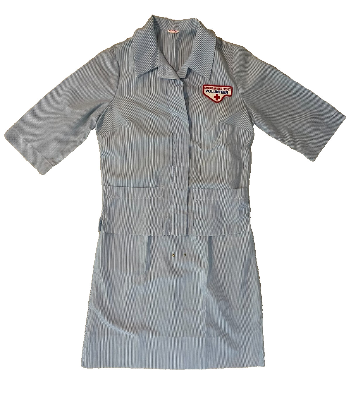 1960s American Red Cross Volunteer Nurse Uniform Dress & Jacket Vintage Vietnam