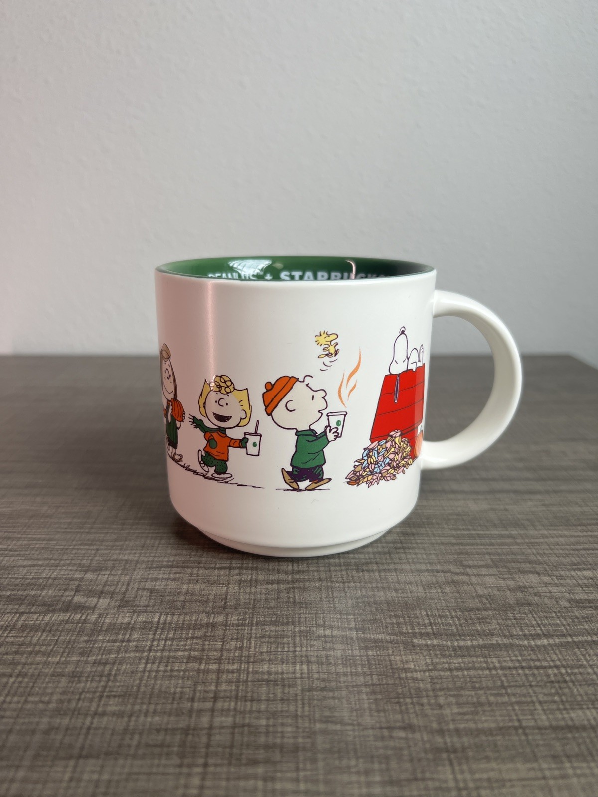 Starbucks Peanuts Ceramic Mug in Box, White/Green Multicolor Coffee & Tea